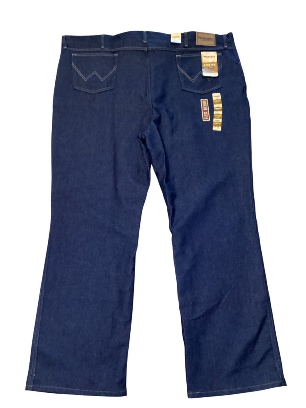 Wrangler Rugged Wear Men's Regular Fit Stretch Straight Denim Jeans Size 52X32 N